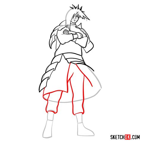 How To Draw The Face Of Madara Uchiha Naruto Sketchok Easy Drawing