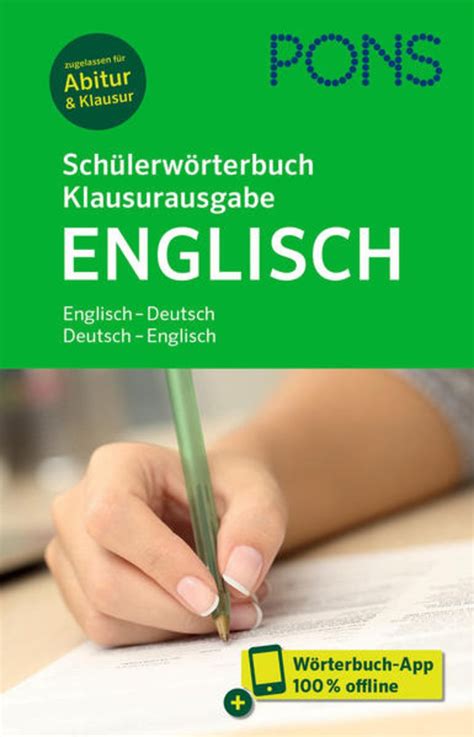 pons schülerwörterbuch klausurausgabe englisch englisch schulbuch 978 3 12 516179 5