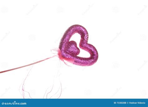 Sparkle Purple Love Heart Stock Photo Image Of Romantic 7330288