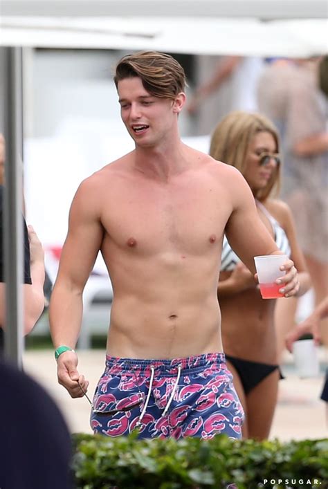 Patrick Schwarzenegger S Effortless Pool Party Appearance Hottest Celebrity Shirtless Moments