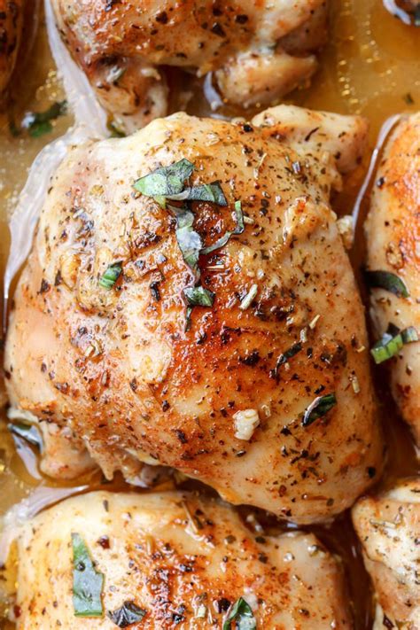 Yes, chicken sausage does count in our list of baked chicken recipes! Baked Tender Chicken Thighs Recipe (VIDEO) - Valentina's ...