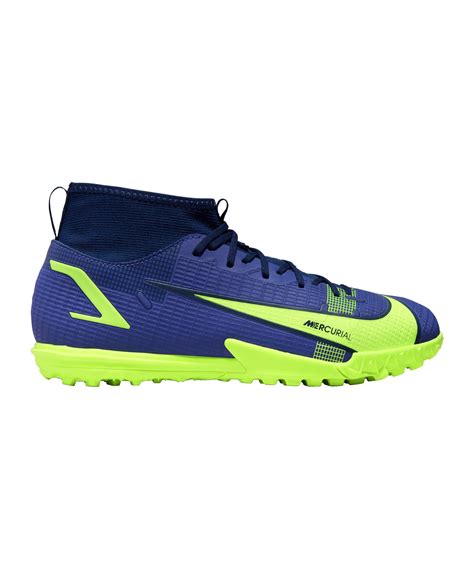 Nike Mercurial Superfly Viii Recharge Academy Tf Kids Blau Gelb F474