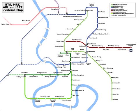 Bangkok Metro Mrt Map Lines Route Hours Tickets