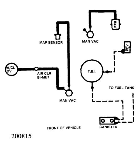 Ford Ranger Vacuum Hose Diagrams Qanda For 29 V6 30 V6 And 25 Models