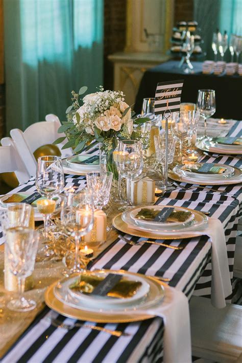 Sparkly New Years Eve Wedding Inspiration Dinner Party Table