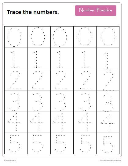 One year and a half. Practice Writing Numbers 1-10 - EduMonitor