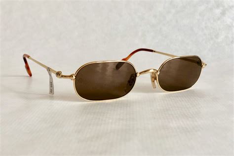 Cartier Deimos Trinity 22k Gold Vintage Sunglasses Full Set New Old Stock