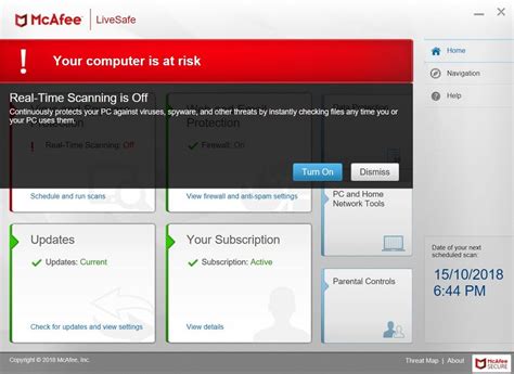 Solved Mcafee Support Community Real Time Scanning Problem Mcafee