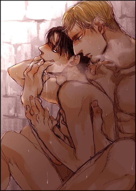 Rule 34 Attack On Titan Erwin Smith Gay Levi Levi Ackerman Male Only