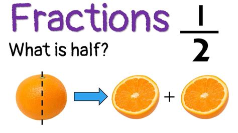 Fractions Year 1 What Is Half Learn To Identify Fraction One Half