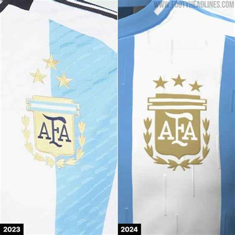 el gran cambio del escudo de la selección argentina en la indumentaria que usará en 2024