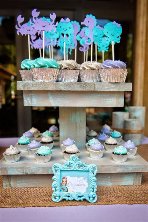 33 Gorgeous Mermaid Baby Shower Ideas Table Decorating Ideas