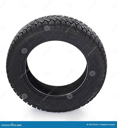 The Automobile Tire Isolated On White Stock Image Image Of Close