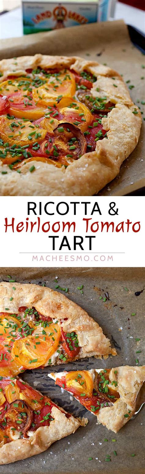 Heirloom Tomato Tart Recipe ~ Macheesmo