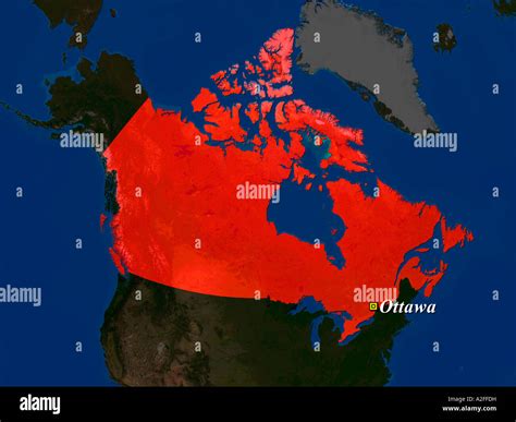 Satellite Image Canada Hi Res Stock Photography And Images Alamy