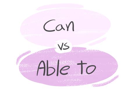 Can Vs Able To In The English Grammar Langeek