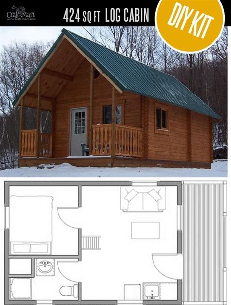 Tiny Log Cabin Kits Easy Diy Project Cabin House Plans Log Cabin