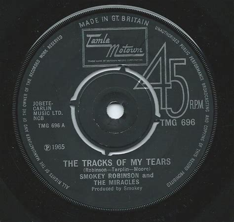 smokey robinson and the miracles the tracks of my tears 1969 push out centre vinyl discogs