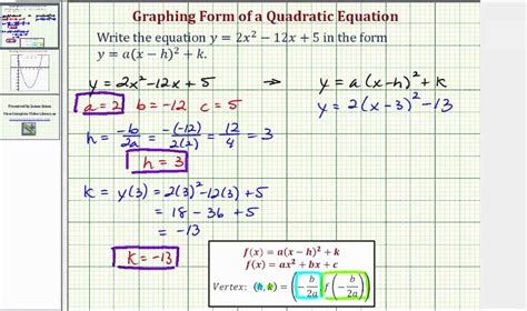 How To Write A Quadratic Function In Standard