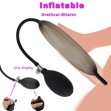 Male Long Inflatable Urethral Sounding Penis Plug Stretcher Dilator Pump Enhance Ebay