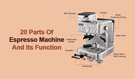 20 Parts Of Espresso Machine And Its Function With Images