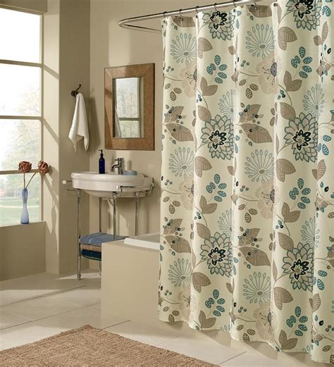 Morgan Floral Easy Care Polyester Fabric Shower Curtain Plowhearth