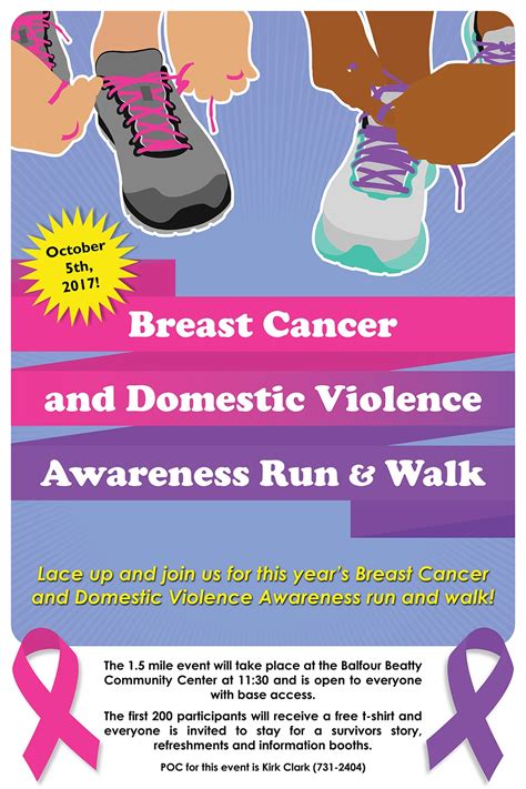 Dvids Images Breast Cancer Domestic Violence Awareness Poster