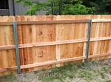 Pictures of Wood Fence Steel Posts