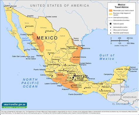 Travel Advisory Map Mexico