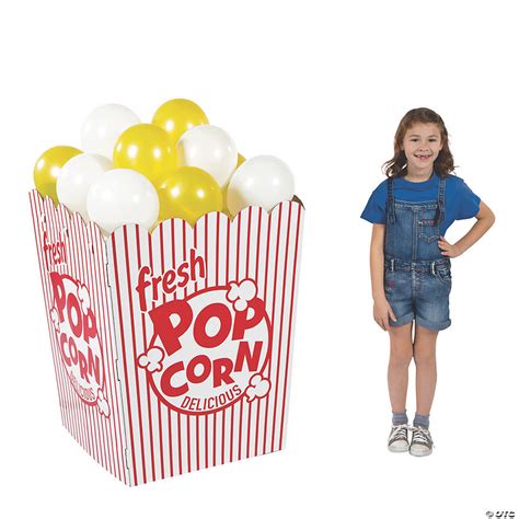 3d Popcorn Box Cardboard Stand Up Oriental Trading