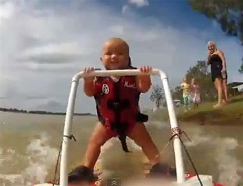 Daily Funny Water Ski Edition Skiing Baby