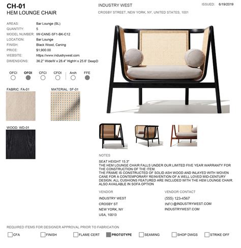 A product requirements document defines the value and purpose of a product or feature and is written to communicate what you are building, who it is this guide describes the purpose of each component and includes a template for capturing the details. Furniture Specification Sheet Template - Furniture Designs