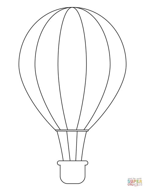 Pics photos hot air balloon drawing template. Simple Hot Air Balloon | Hot air balloon drawing, Hot air balloon craft, Air balloon