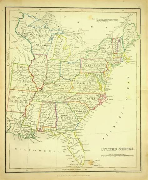 United States Map By Dower Orr And Co London 1845 111 X 9 100