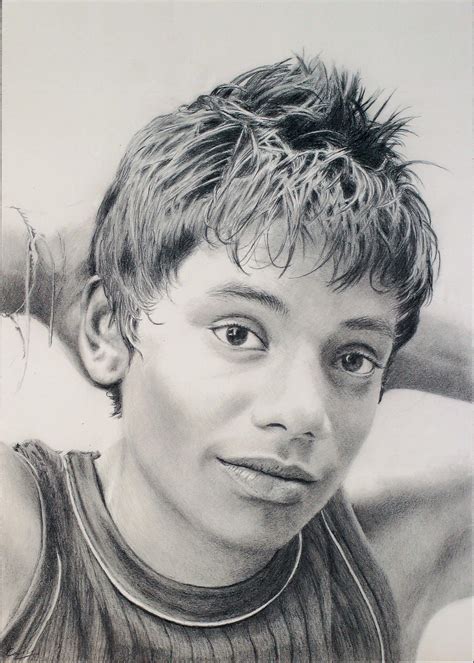 Pencil Drawing Portrait Of A Boy By Denish C On Deviantart