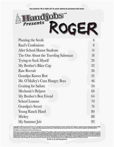 Handjobs Presents Roger By Roger Eng Updated