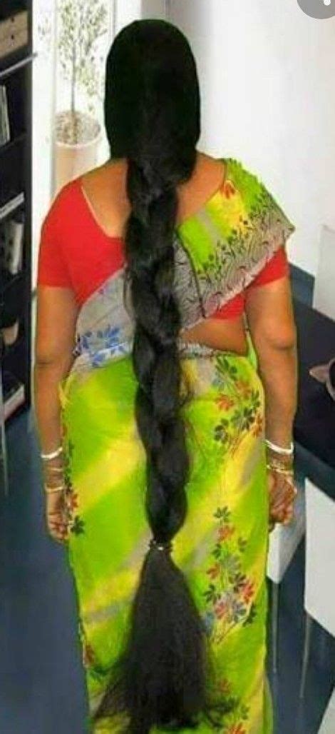 Pin By Preksha Pujara On Thick Long Hair Braid With Saree Indian Long