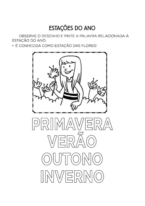Atividades Sobre Estações Do Ano Para Educação Infantil