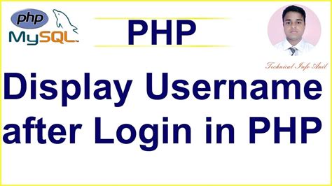 Display Username After Login In Php Mysql Youtube