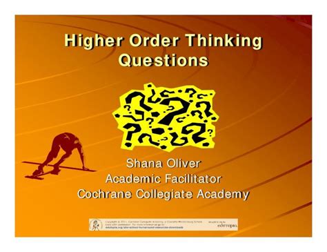 Pdf Higher Order Thinking Questions Edutopia Dokumentips