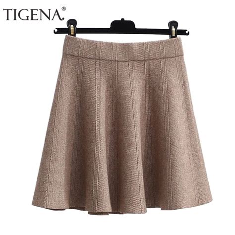 Aliexpress Com Buy Tigena Warm Knitted Skirts Womens Autumn