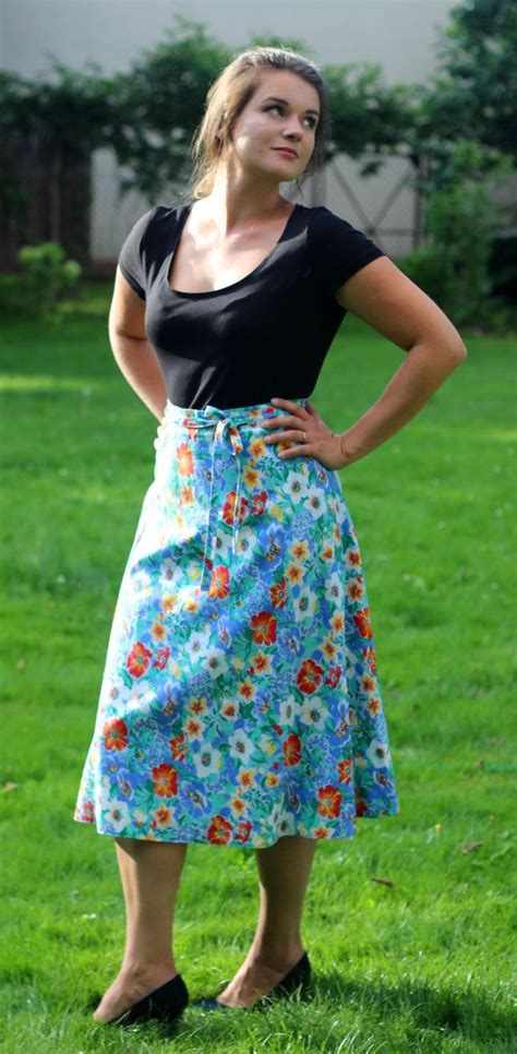 Vintage Midi Skirt Floral Pattern Dress From 70s Etsy Midi