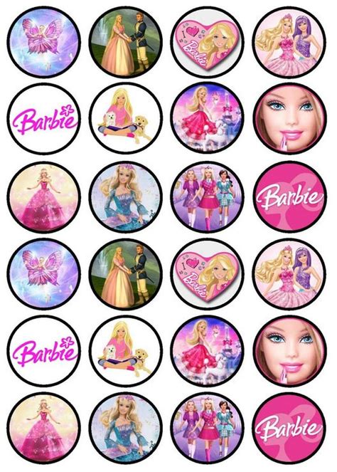 Barbie Party Cupcake Toppers