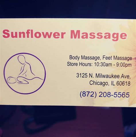 Sunflower Massage 3125 N Milwaukee Ave Chicago Il 60618 Usa