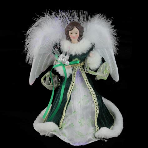Standing at an excellent 5 feet high, it is not only. 12" Luck of the Irish Fiber Optic Angel in Shamrock Dress ...