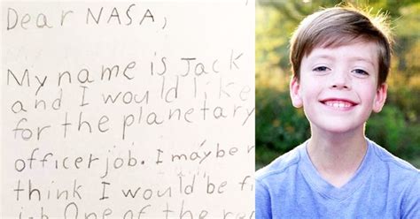 Adorable 9 Year Old Little Boy Applies For Job At Nasa With Creative Letter