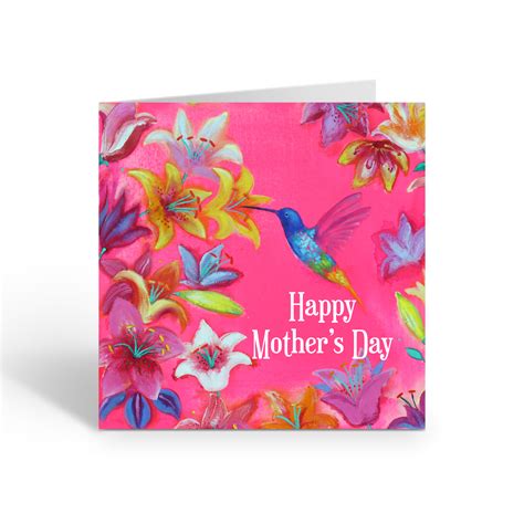 “spring Flowers” Happy Mothers Day Card By Jane Faires Z315 Art In