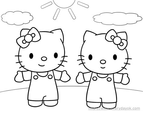 Dibujos Para Pintar De Hello Kitty Juegos Infantiles
