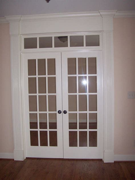 Cased Opening With Transom And French Doors Traditional Raleigh By Woodmaster Woodworks Inc
