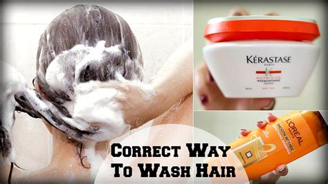 How To Apply Shampoo And Condition Hair Correctly Hair Wash Routine For Thick Healthy Hair